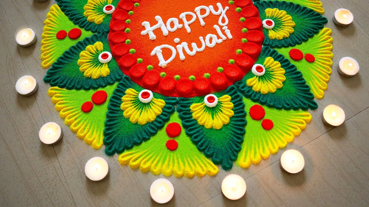 Beautiful Rangoli Designs For Diwali | Happy Diwali Rangoli Designs ...