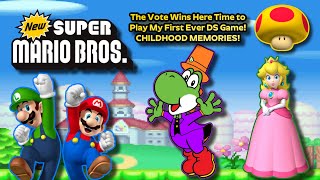 New Super Mario Bros DS Live Stream Playthrough Part 1 Mario's Story Completed! BEST DS GAME EVER!