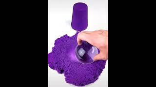 Purple kinetic sand ASMR #35 | #shorts #kinetiksand #asmr #asmrsand #asmrkineticsand