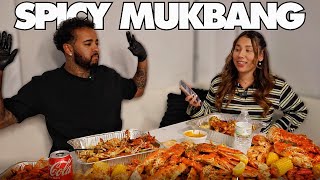 SPICY CRAB BOIL MUKBANG WHILE ANSWERING SPICY QUESTIONS!