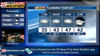 Cloudy and breezy Wednesday