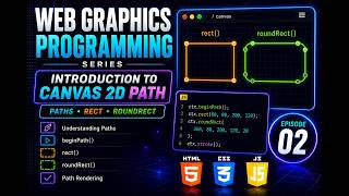 HTML5 Canvas 2D Path Rectangle Methods | Web Graphics Programming Episode 02