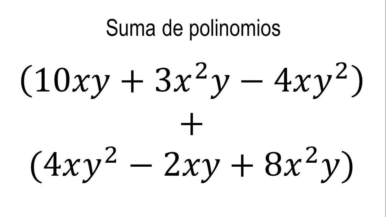 Ejemplos De Polinomios