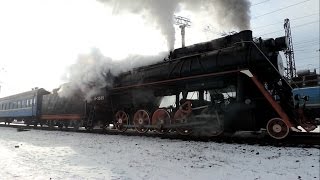 Паровоз Л-3535 с туристическим поездом №922. The steam locomotive L-3535 with a tourist train №922