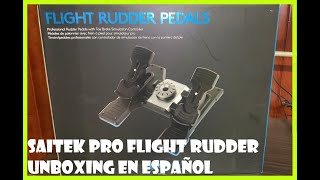 💥 Logitech G Saitek Pro Flight Rudder Pedals UNBOXING En Español 🥳