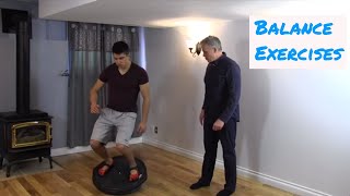 Balance Exercises - Bosu Ball or Wobble Board