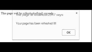 Auto refresh page using javascript