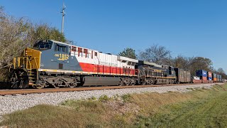 CSX I142 North near Stevenson, AL with CSX 1852 “Western Maryland” \u0026 CSX 1827 “Baltimore \u0026 Ohio”