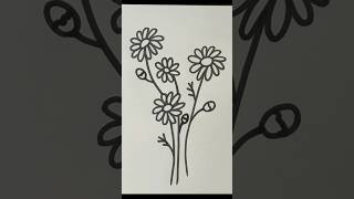 Draw Daisies | Flower | Easy funny drawings of cartoons