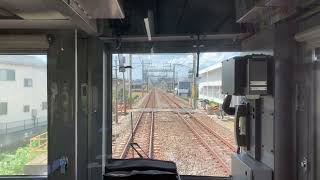 [前面展望]東武東上線東武柳新河岸駅から川越駅