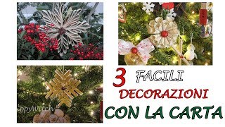 Decorazioni con FOGLI DI CARTA - Fai da te