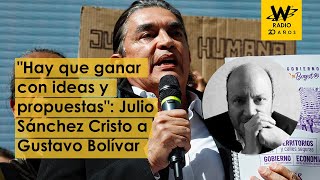 Hay que ganar con ideas y propuestas: Julio Sánchez Cristo a Gustavo Bolívar sobre vallas