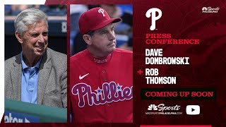 Phillies Spring traning press conference with Dave Dombrowski \u0026 Rob Thomson | Today at 11:45a