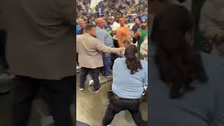 Two people were removed during the Timberwolves-Grizzlies game after trying to run onto the court.