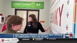 NKU students design wayfinding and more at Emergency Shelter of NKY