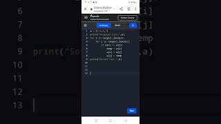 Program to sort the list without using sort() in Python