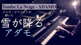 雪が降る - アダモ Tombe la neige - ADAMO 【ジャズピアニストが弾いた】Jazz Piano Cover