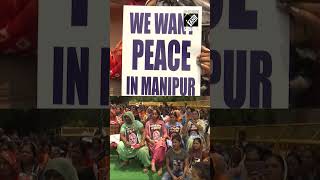 Delhi: All India Mahila Congress holds protest at Jantar Mantar over Manipur video