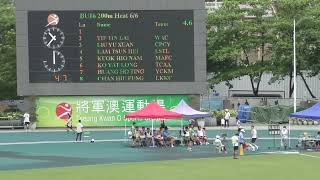 香港青少年田徑分齡賽 二 BU16 200m Heat 6