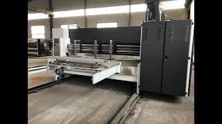 How to install corrugated cardboard flexo printer die cutter  in user factory