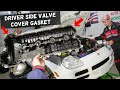 PORSCHE CAYENNE S DRIVER SIDE VALVE COVER GASKET REPLACEMENT REMOVAL, OIL LEAK FIX