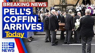 Cardinal George Pell's coffin arrives in Sydney | 9 News Australia