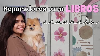 Separadores de Libros con técnicas de ACUARELA