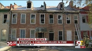 Mayor: 2 adults, 3 children killed in Maysville, Kentucky, fire