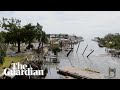 Drone footage shows destruction left by Hurricane Helene in Florida