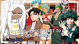 Pro Heroes react to Deku/Izuku Family |My Au|| Part 1/2