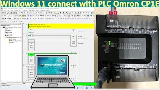 Omron PLC CP1E connect with Windows 11 Pro