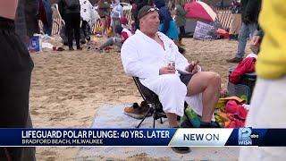 Bradford Beach lifeguard participates in New Year's Day Polar Plunge 40 years later