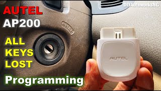 Autel AP200 Scanner / How to program all keys lost / 2003 - 2007 Accord / How to add a key on Honda