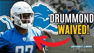 Detroit Lions Roster Update: Dylan Drummond Waived As Roster Cuts Continue!