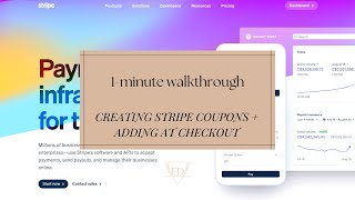 Stripe Coupon Code Creation + Applying At Checkout