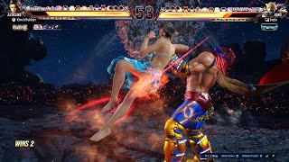 TEKKEN8 match - Azucena vs. King