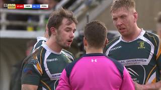 Teri-Morgan Gee red card - leading with a forearm (Merthyr v Pontypool 2019)