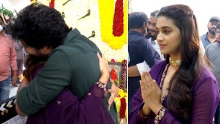 Keerthy Suresh Tight Hug To Natural Star Nani | Dasara Movie Opening | Daily Culture