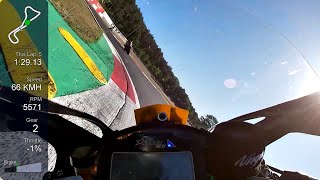 1.39.16 @circuit Zolder onboard ZX-10R - first training of 2020 - with data