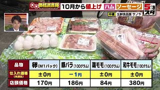 10月から値上げ　ハム・ソーセージ【価格調査】（2022年9月13日）