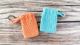 Crochet Mini Drawstring Earbud Pouch 鉤針無線藍芽耳機收納袋｜可愛迷你束口袋