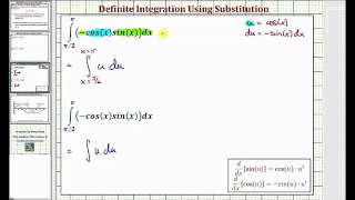 Ej 2: Integración definida usando sustitución (Trig) - ¿Cambiar los límites de integración?