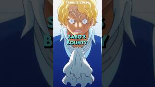 What Is Sabo’s BOUNTY?!? #anime #onepiece #luffy #shorts