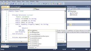 Visual Basic Tutorial 70 ReadOnly Properties YouTube