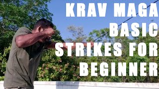 Krav Maga training - Basic strikes for beginner