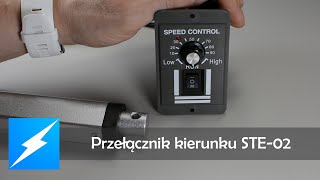 Przełącznik kierunku z regulacją prędkości do siłownika elektrycznego STE-02 - Elektrobim.pl