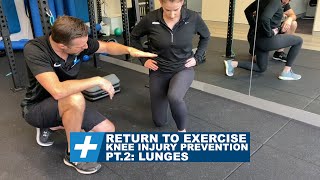 Knee pain and injury prevention when returning to exercise Pt.2 - Lunges | Tim Keeley | Physio REHAB