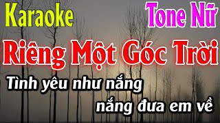 Riêng Một Góc Trời Karaoke Tone Nữ Karaoke Lâm Organ - Beat Mới