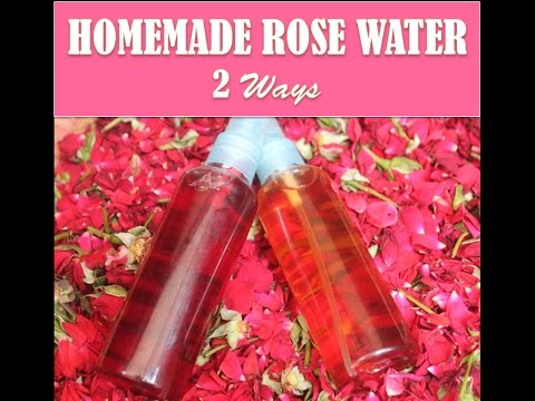 Homemade Rose Water - 2 Ways (DIY Rose Water) - YouTube