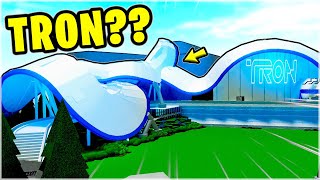 Theme Park Tycoon 2 *TRON ROLLERCOASTER* Mega Park!! 😲